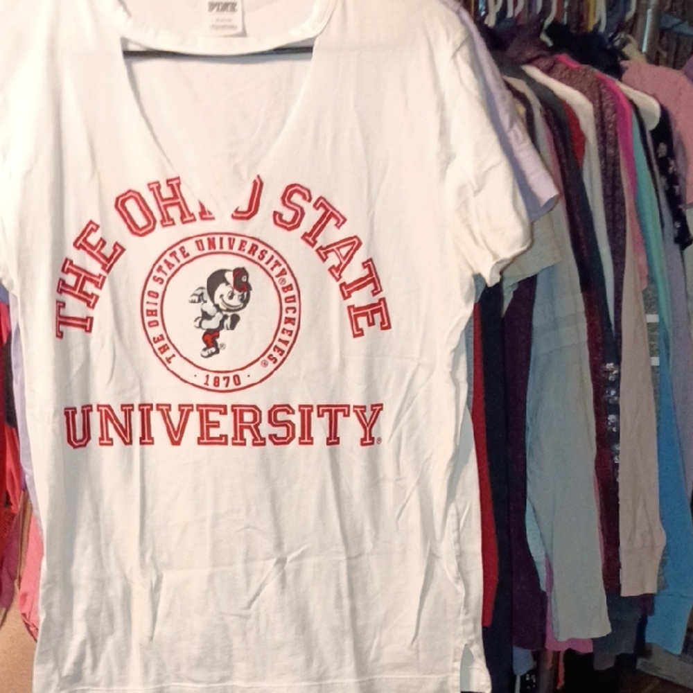Victoria's Secret White Ohio State Tee